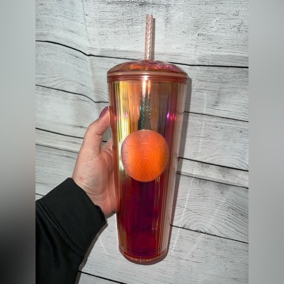 Starbucks Other - 2020 Starbucks Rose Gold Dome Iridescent Tumbler - 24oz
